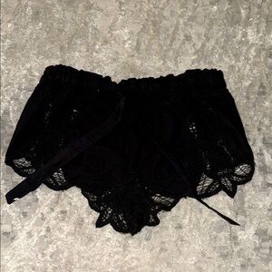 Free people Lacey black shorts